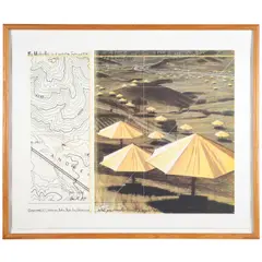 The Umbrellas, 1991, by Christo & Jeanne-Claude, Offset lithograph on paper, sold Feb 2026