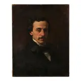 Domenico Morelli, Ritratto dell'Arch. Gaetano Bianchi (1819-1892), oil on canvas