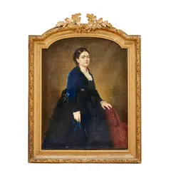 Étienne Billet, Portrait of Madame Payan d'Augery, oil on canvas