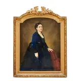 Étienne Billet, Portrait of Madame Payan d'Augery, oil on canvas