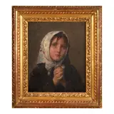Léon Bazille Perrault, Supplication, oil on canvas