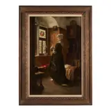 Eduard Niczky, Mother's Love, oil on canvas