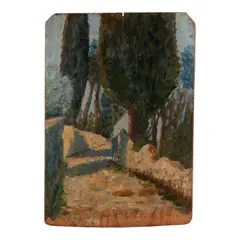 Jean-Baptiste Olive, Vieux Chemin de Saint-Julien aux Oliviers Près Marseille, oil on panel