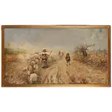 Rafael Senet y Perez, The Shepherds, oil on canvas