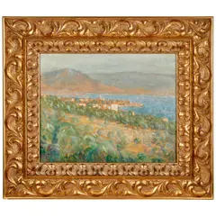 Emile, Paysage Méditerranéan, oil on board