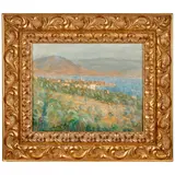 Emile, Paysage Méditerranéan, oil on board