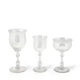 Forty-piece Webb Glass Stemware, England, 20th century,