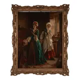 William Maw Egley, The Novel, oil on canvas