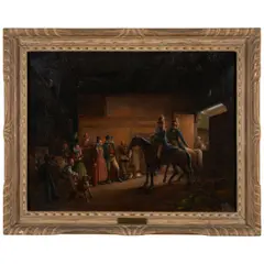 Wedding Scene by Adolf Blankenburg, 1838, oil on canvas, offered Mar 2026