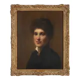 Solomon Joseph Solomon, Portrait of Henrietta Lowy Solomon (1864-1953), the Artist's Sister, oil on board