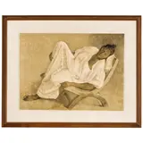 Francisco Zúñiga, Mujer reclinada, 1977 (Brewster 32), Lithograph in colors on Arches paper