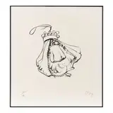 Claes Oldenburg, Double-Nose/Purse/Punching Bag/Ashtray (Axsom/Platzker 72, Gemini 259), 1970, Lithograph on wove paper