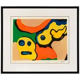 Karel Appel, Yellow Boy and Son, 1973, Lithograph in colors on wove paper