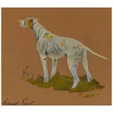 Maud Earl, Untitled (Dog), n.d., Screenprint in colors on cardboard