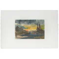 Gene Hackman, Landscapes, Portraits, and Still Life (A Group of 10), Monoprints on Rives BFK paper, unsigned