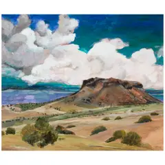 Gene Hackman, Mesa View, oil on board