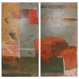Sammy Peters, Emergence: affect: admission, mixed media on panel, in two parts
