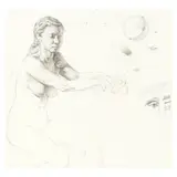 Anthony John Ryder, Figure Study and Head (A Group of Two), both graphite on paper