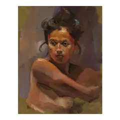 Gene Hackman, Female Portraits (A Group of Four), oil on canvas; oil on Masonite; pastel on pastel paper; oil on Masonite