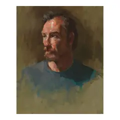 Gene Hackman, Male Portraits (A Group of Four), oil on Masonite; oil on canvas; oil on Masonite; pastel on pastel paper