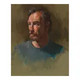 Gene Hackman, Male Portraits (A Group of Four), oil on Masonite; oil on canvas; oil on Masonite; pastel on pastel paper