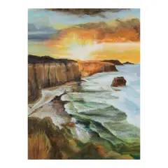 Gene Hackman, Untitled Seascapes (A Group of Two), oil on board; oil on canvas
