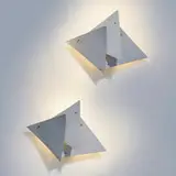 Preben Dal, Sconces, pair, c. 1965, enameled steel, brass