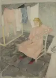 Robert Austin, Untitled, pencil and watercolour 53 x 36cm .