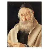 Otto Eichinger, The rabbi, oil on panel