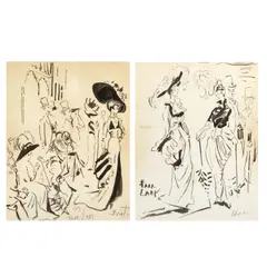 Cecil Beaton, Costume design for My Fair Lady, watercolour on paper