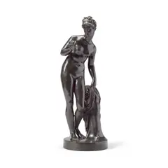 Bertel Thorvaldsen, 19th century patinated bronze figure of Venus, patinated bronze
