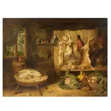 Benjamin Blake, Farmhouse larder, oil on panel