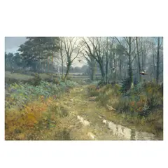 Colin W. Burns, Pheasant drive, Breckland, Norfolk, oil on canvas