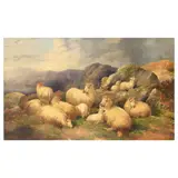 John Charles Morris, The highland flock, oil on canvas