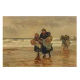 Robert Jobling, Cullercoats fisherwomen, oil on canvas