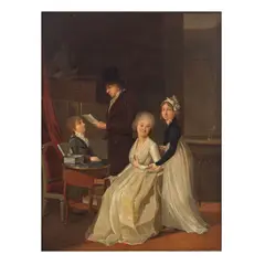 Continental School, The school report, oil on canvas