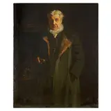 English School, Portrait of Sir Robert Martin Craven, J.P. F.R.C.S, oil on canvas