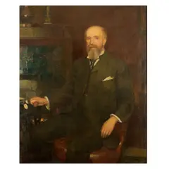Joseph Walter West, Portrait of David Haughton, J.P., oil on canvas