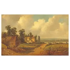 Alfred Henry Vickers, Group of eight landscapes, oil on canvas