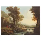 Continental School, Setting up the camp; The homeward journey, a pair, oil on canvas