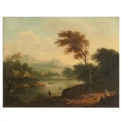Continental landscape by Patrick Naysmith, oil on canvas, offered Apr 2026