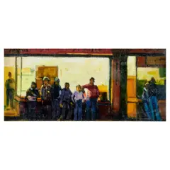 Joe McIntyre, Study for Evening In, oil on canvasboard