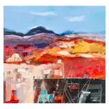 Rgi Christine A. Woodside Rsw, West Coast Harbour, mixed media on board