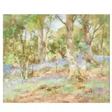 William Stewart MacGeorge Rsa, The bluebell wood, oil on canvas