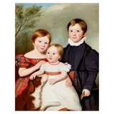F. Burgess, The Macpherson Children, oil on canvas