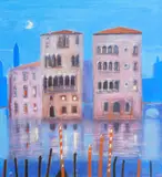 Jock MacInnes Rgi, Palazzo Dario, oil on board