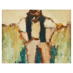 Will Roberts, The Farmer, oil on board