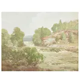 Highland river by George Houston Rsa Rsw Rgi, oil on canvas, offered Jun 2026