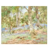 William Stewart MacGeorge Rsa, The bluebell wood, oil on canvas