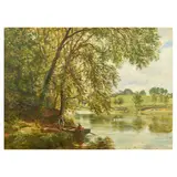 Samuel Bough Rsa, Bothwell Castle from the Clyde, oil on canvas